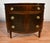 1920s 1920s Antique English Regency Flame Mahogany Banded Satinwood Half-Moon Demi-Lune For Sale - Image 5 of 16