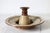 Vintage Studio Art Pottery Candle Holder Hurricane Style Lamp For Sale In Milwaukee - Image 6 of 9