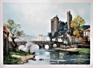 Maurice Levis, Paysage de Normandie, Circa 1910