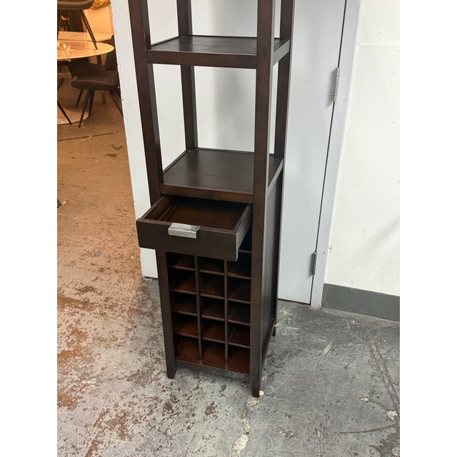 Crate & Barrel Madison Wine Tower For Sale - Image 11 of 12