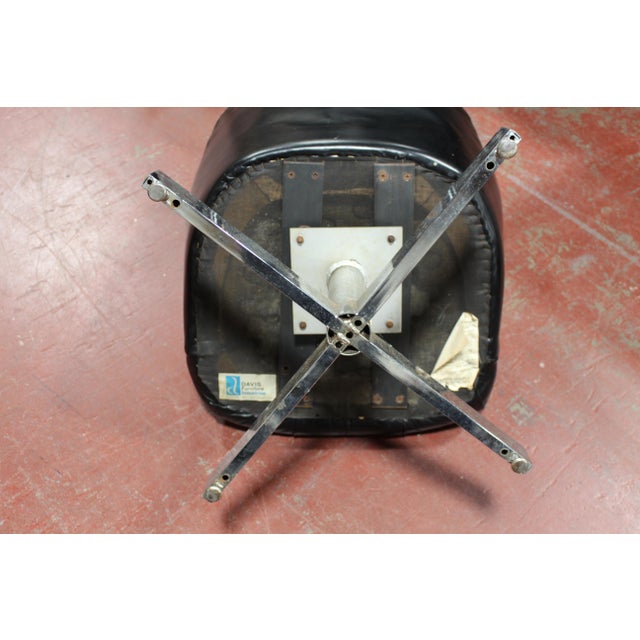 Mid-Century Modern Vladimir Kagan Black Leather & Steel Chairs - a Pair For Sale - Image 10 of 13