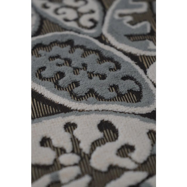 1940s Pair Hollywood Regency Custom Upholstered Fireside Chairs For Sale - Image 5 of 12