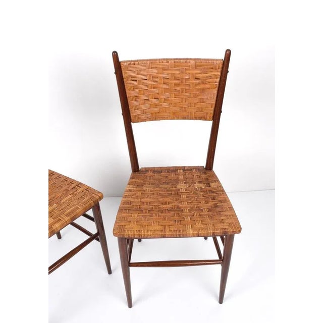Set of Mid-Century Italian Beech Wood Chairs by Sanguineti, 1950s For Sale - Image 11 of 18