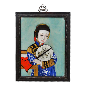 China Trade Reverse Portrait Painting on Glass