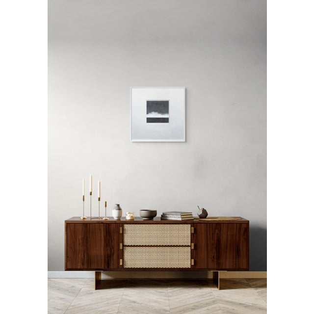 Abstract Contemporary Abstract Pigment, Beeswax & Resin on Canvas Paper "Kumo 5" by Janise Yntema For Sale - Image 3 of 4