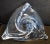 1970s Handmade Triangular Clear Crystal Glass Fruit Bowl from Val St Lambert, 1970s For Sale - Image 5 of 8
