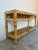 Vintage Coastal Rattan Two-Tier Console Table With Glass Top/Sold For Sale - Image 4 of 12