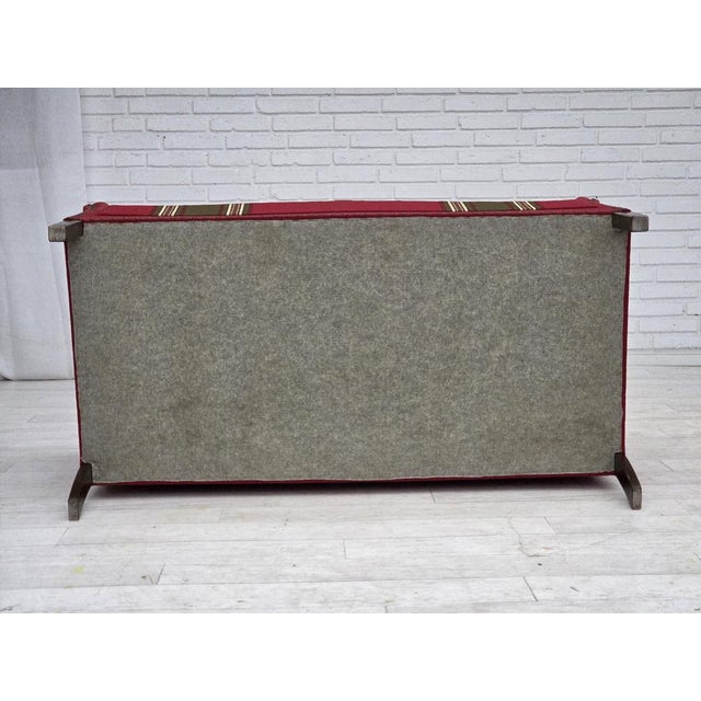 Vintage Danish Two-Seater Sofa in Wool and Ash, 1970s For Sale - Image 16 of 17