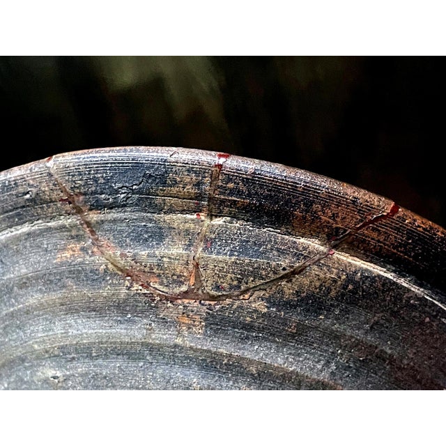 Korean 17th Century Kakinoheta Chawan Tea Bowl with Rustic Charm For Sale - Image 11 of 11