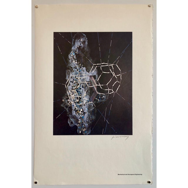Abstract M. Peter Piening, Pencil Signed Abstract Geometric Graphic Design Lithograph Print, Bauhaus Artist For Sale - Image 3 of 3