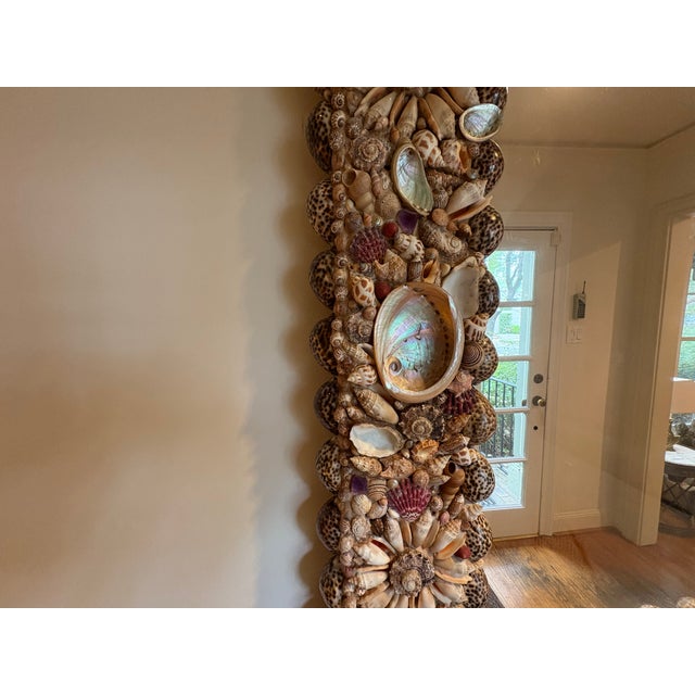 1960s French Modern Seashell, Amethyst and Rock Crystal Mirror For Sale - Image 11 of 11