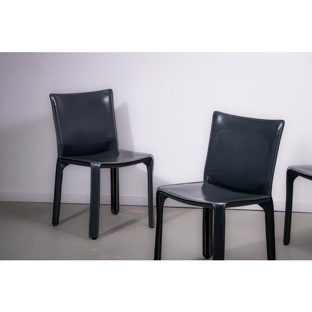 CAB 412 Side Chairs by Mario Bellini for Cassina, 1995, Set of 4 For Sale - Image 15 of 18