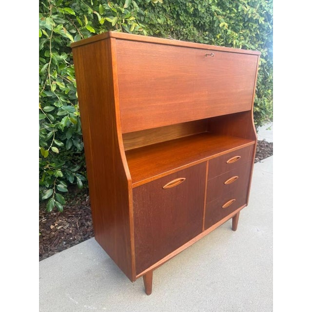 Mid-Century Modern Mid Century Modern Jentique Secretary/ Writing Desk/ Bureau 1960s For Sale - Image 3 of 11