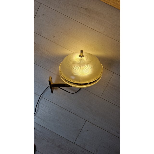 Delta Wall Lamps in Brass with Double Fresnel Glass by Sergio Mazza for Artemide, 1960s, Set of 2 For Sale - Image 10 of 16