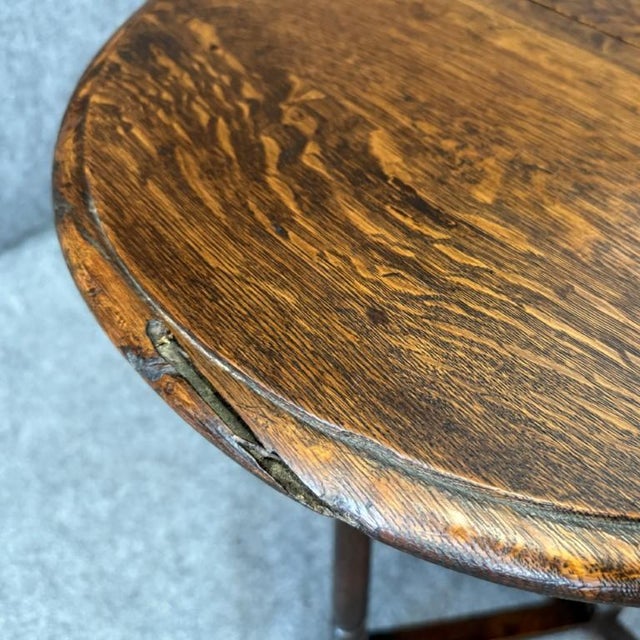 Early 1800’s English Oak Oak Drop Side Table For Sale - Image 14 of 14