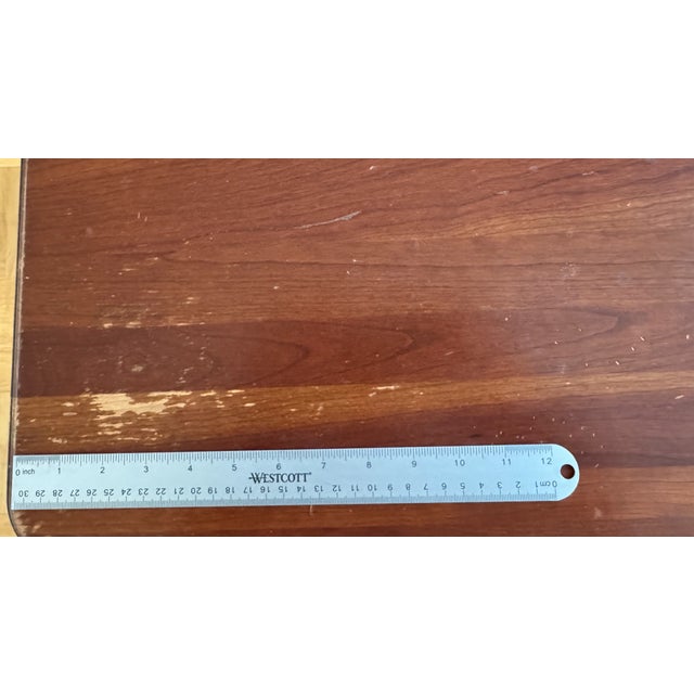 Brown Ethan Allen French Provincial 2-Drawer Side Table, Cherry Finish, Cabriole Legs, Made in Usa For Sale - Image 8 of 18