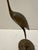 Vintage Korean Brass Crane Sculptures, Pair For Sale - Image 9 of 12
