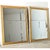 An exciting pair of French mirrors framed in classic reeded molding of the Louis XVI taste that reflects the luster of...