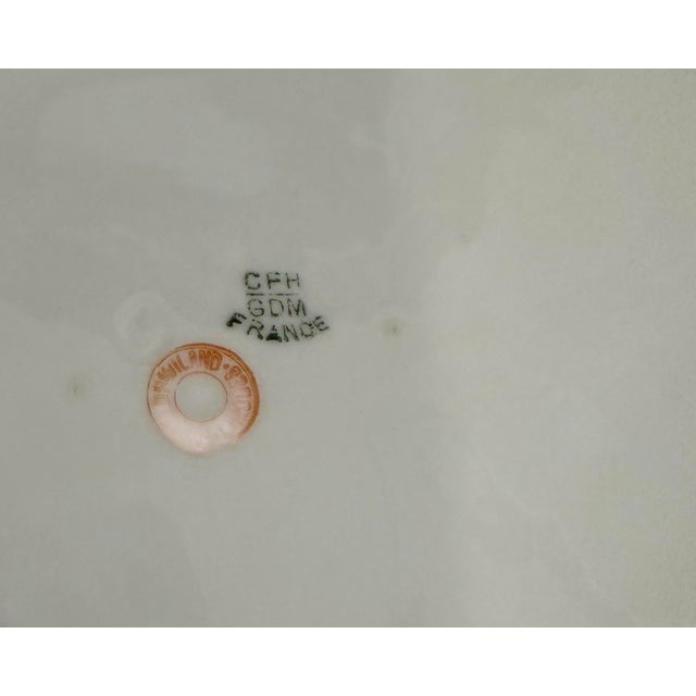 Antique Haviland Porcelain Round Covered Vegetable Server For Sale - Image 9 of 11