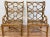 Brown Rattan Fretwork Wingback Chair - Price Per Chair For Sale - Image 8 of 13