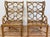 Brown Vintage Fretwork Rattan Wingback Chairs, Pair For Sale - Image 8 of 12