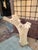 A beautifully hand-carved organic wood sculpture measuring 34.5 inches high and 22 inches wide at its broadest point,...
