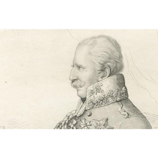 Early 19th Century H. Meyer, Portrait of Field Marshal Von Blücher, Prussian Commander, 1800s, Print For Sale - Image 5 of 10