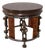 Maitland-Smith African Style Leather Top End Table For Sale