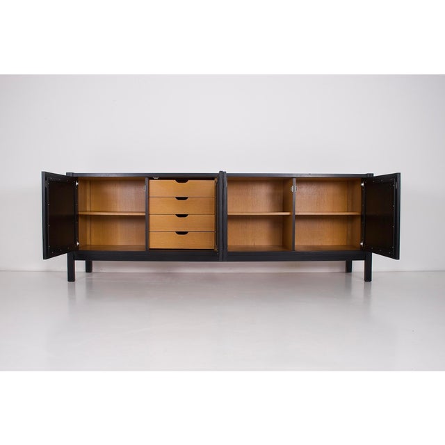 Mid-Century Modern Brutalist Blackened Oak Sideboard, 1970s For Sale - Image 3 of 8
