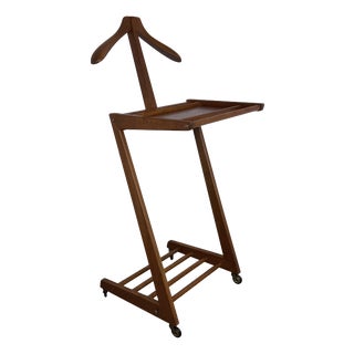 Mid-Century Modernist Wooden Zigzag Valet Stand from Opal, 1950s For Sale