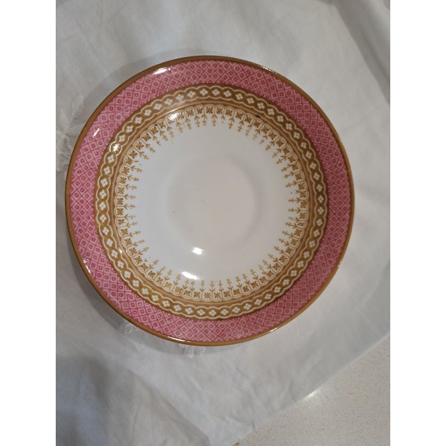 English Vintage Footed Soup Bowls With Saucers - Set of 12 For Sale - Image 3 of 16