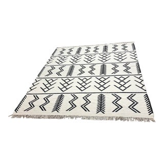 8ft 2in × 9ft 9in Four Hands Coulter Graphic Wool Area Rug For Sale