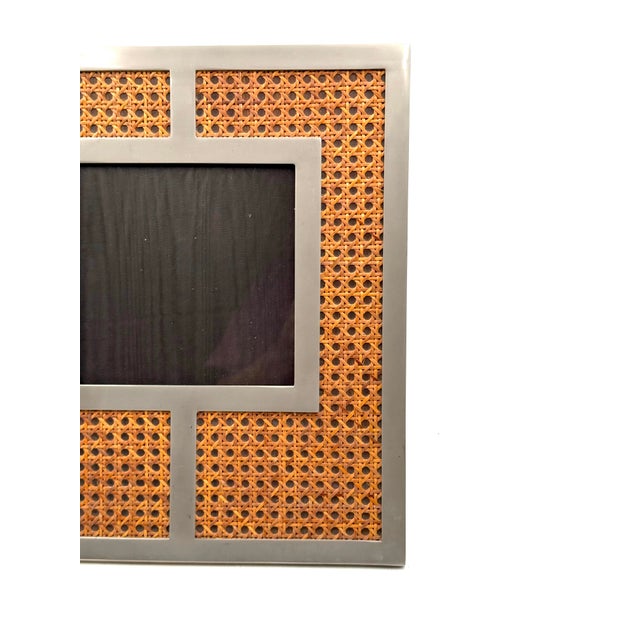 Mid-Century Vienna Straw Picture Frame, Italy, 1970s For Sale - Image 9 of 13