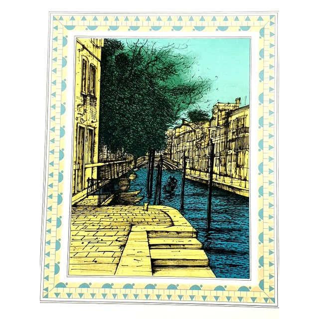 Jean Carzou - Venezia II - Original Handsigned Lithograph 1985 For Sale - Image 11 of 11