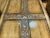 1990s Vintage Indonesian Hand-Carved Wood Coffee Table With Floral Cross Motif For Sale - Image 5 of 11