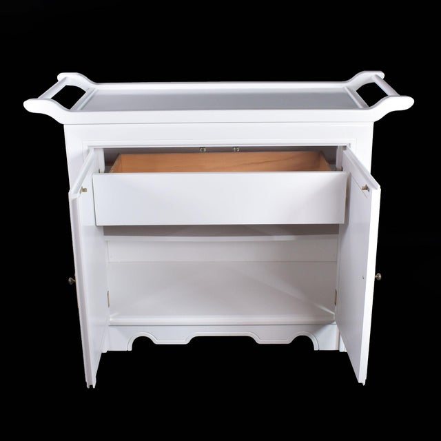 Asian Ming Style White Server For Sale - Image 3 of 6