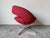 1980s Vintage Italian Postmodern-Style Red Swivel Lounge Chair by Italianadivani For Sale - Image 5 of 12
