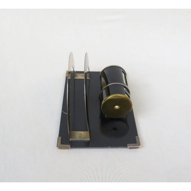 Beige Bauhaus Black Brass Eternal Summer Calendar with Letter Stand For Sale - Image 8 of 17