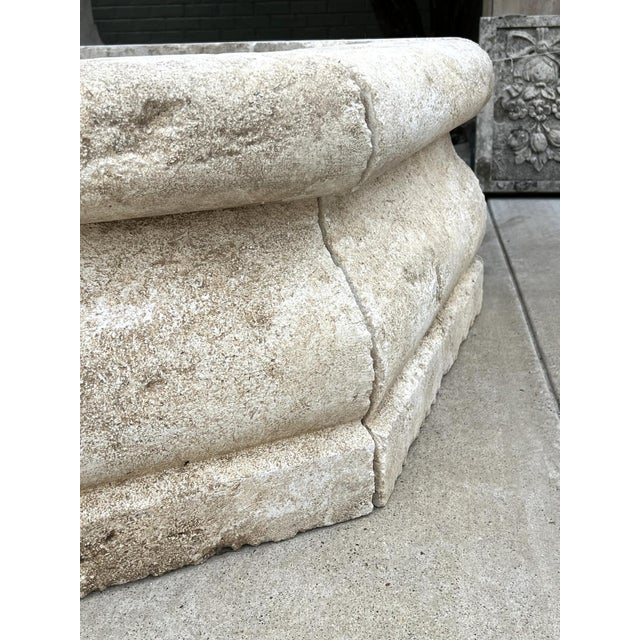 St. Michel Carved Limestone Center Fountain From Provence, France For Sale - Image 4 of 14