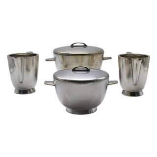 Serving Tureens and Coffee Pots by Gio Ponti for Fratelli Calderoni, Italy, 1950s, Set of 4 For Sale