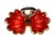 Antique Viennese Biedermeier Ruby Opaline Glass Bonbon Dish With Gilt Floral Enamel Decoration & Silver Handle, c.1830 For Sale - Image 4 of 16