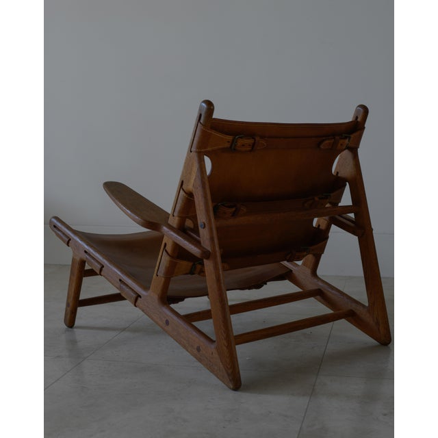 Mid-Century Modern 1950 Attributed to Borge Mogensen Hunting Chair for Frederica, Denmark For Sale - Image 3 of 13