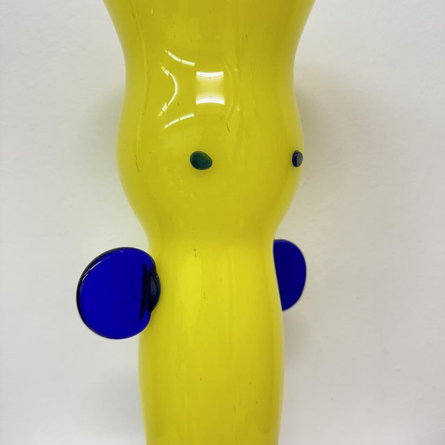 Czech Bohemia Art Glass Vase by Jiří Šuhájek, 1990s For Sale - Image 12 of 18