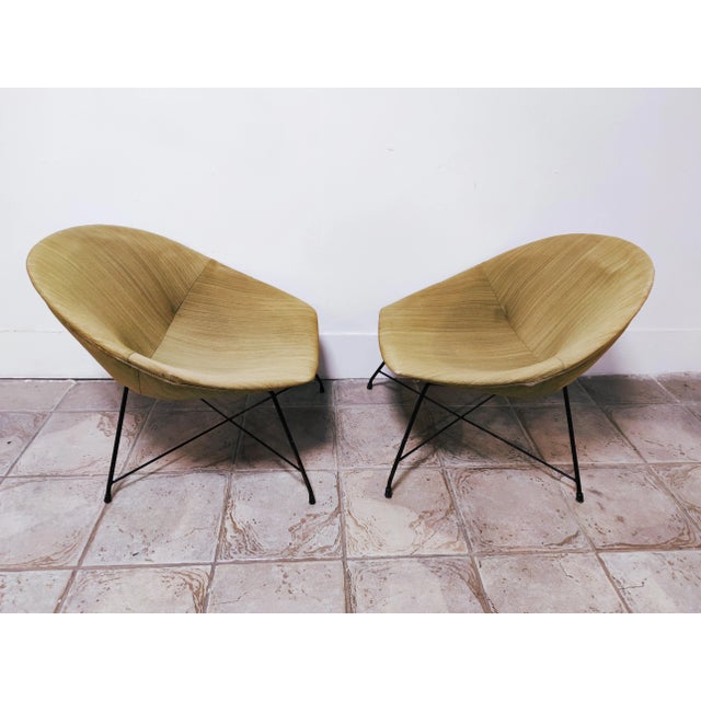 Beige Set of Mid-Century Lounge Chairs from Saporiti For Sale - Image 8 of 18