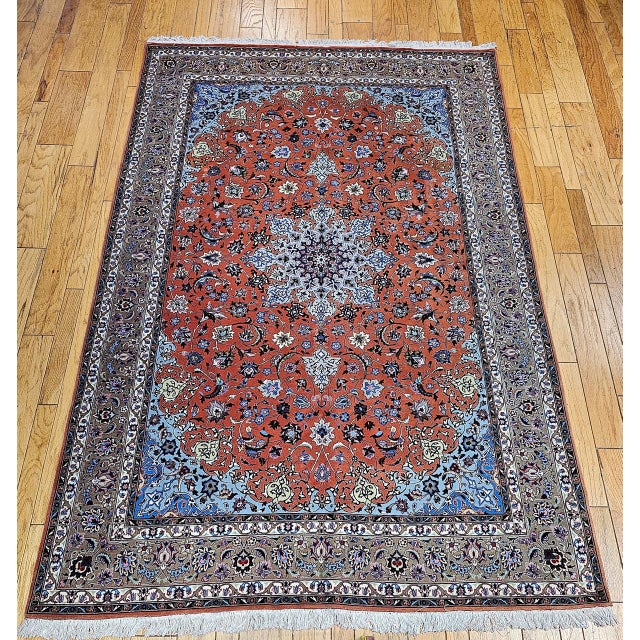 "An exceptional room-size Persian Tabriz rug, handwoven in one of Tabriz's finest workshops in the fourth quarter of the...