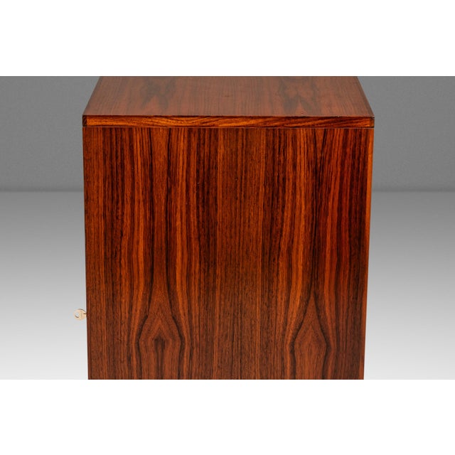 Mid-Century Danish Modern Rosewood Credenza / Cabinet W/ Tambour Door Attributed to Marius Byrialsen for Nipu Møbelfabrik, Denmark, C. 1960s For Sale - Image 9 of 18