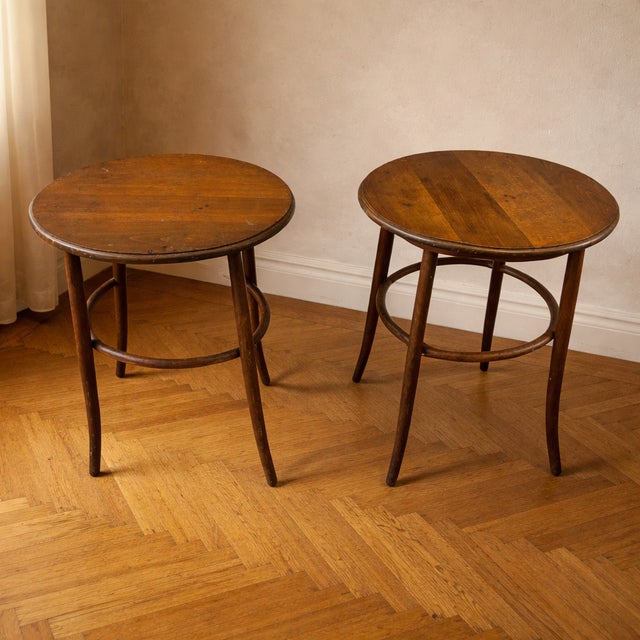 Vintage Bentwood Side Tables, Set of 2 For Sale - Image 6 of 6