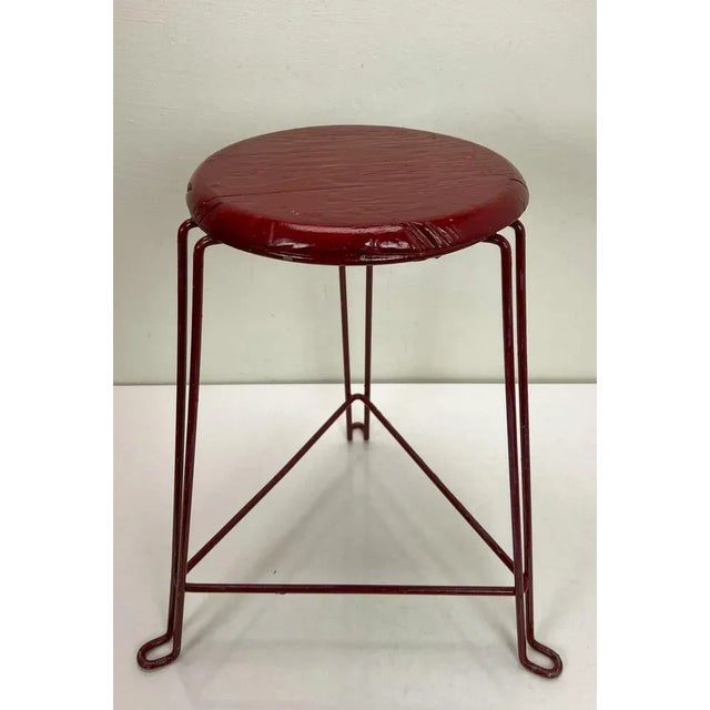 Tomado Industrial Stool attributed to Jan Van Der Togt for Tomado Holland, 1930s For Sale - Image 4 of 13