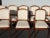 1960s Set of Eight Vintage Mid Century Modern Brown Saltman Walnut Dining Room Chairs For Sale - Image 5 of 12