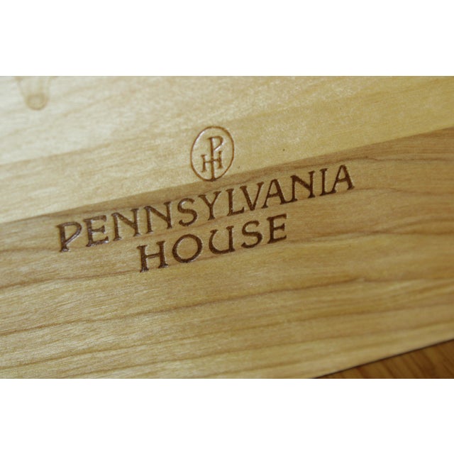 Pennsylvania House Bow Front Cherry 3 Drawer Nightstand For Sale - Image 13 of 13